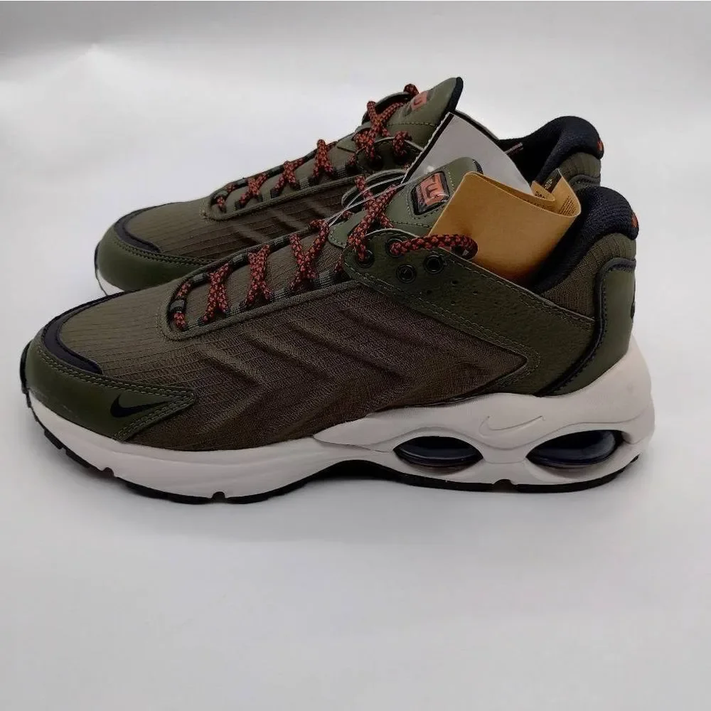 Nike Air Max TW Cargo‎ Khaki Running Shoes Mens Size 8 Olive Green Tan Sneakers